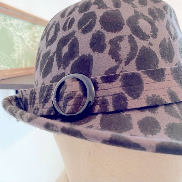 Kirna Zabete for Target 100% Wool Leopard Print Hat - Picture 3 of 4